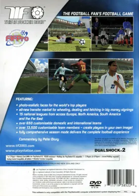 This Is Football - Soccer Sekai Senki 2003 (Japan) box cover back